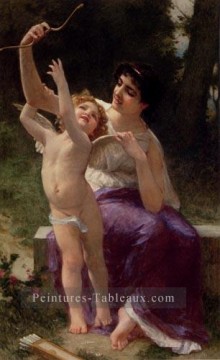 Vénus Et Cupidon Académique Guillaume Seignac Peinture à l'huile